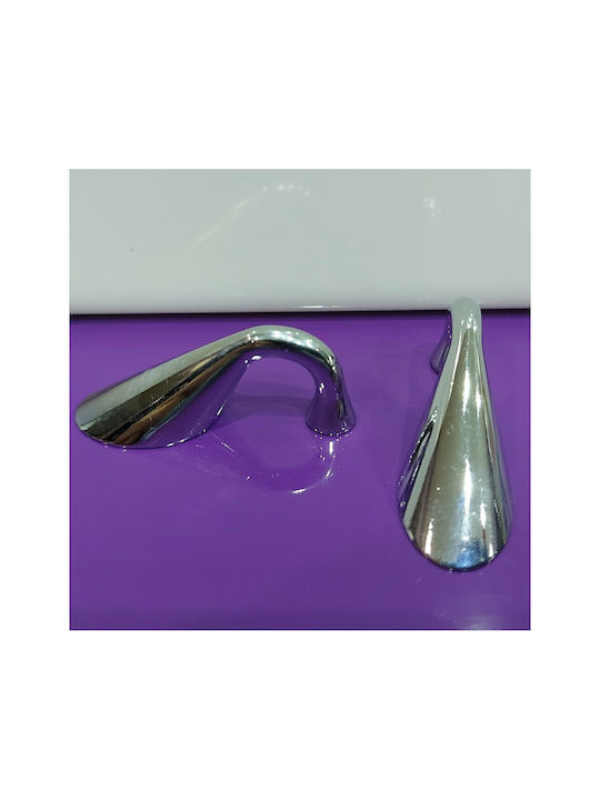 Mâner de mobilier Italian Eureka 0474-032-ino1 Dimensiune 3,2cm Culoare Full Face Crom Lucios
