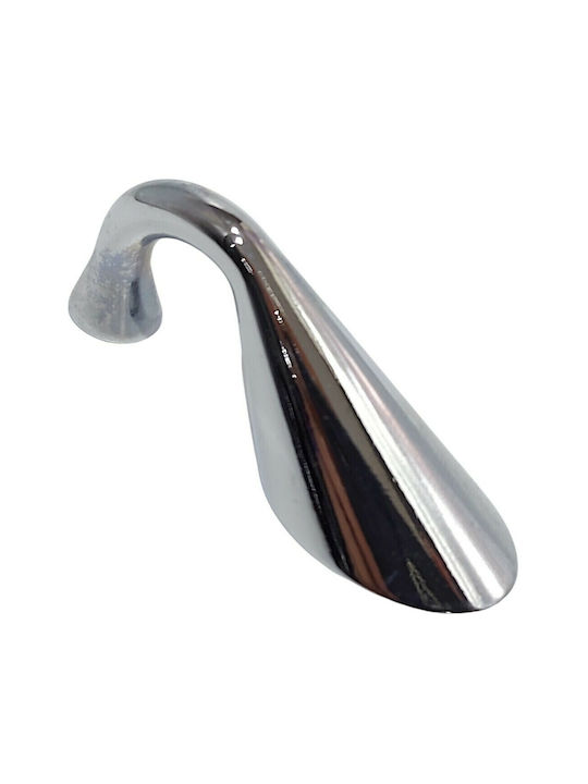 Mâner de mobilier Italian Eureka 0474-032-ino1 Dimensiune 3,2cm Culoare Full Face Crom Lucios