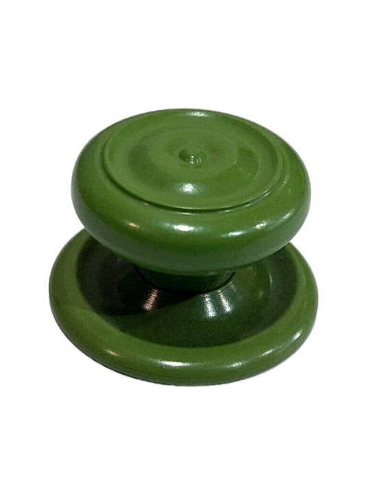 Italian Furniture Knob Eureka 11054-000-pla1 Green Plastic Diameter 30
