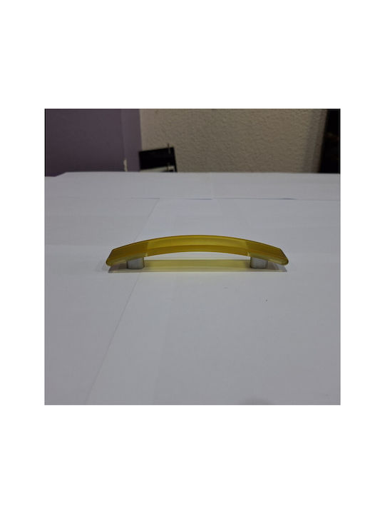 Ιταλική Λαβή Επίπλου Eureka 0738-096-kit1 Κιτρινο Διάσταση 9,6cm