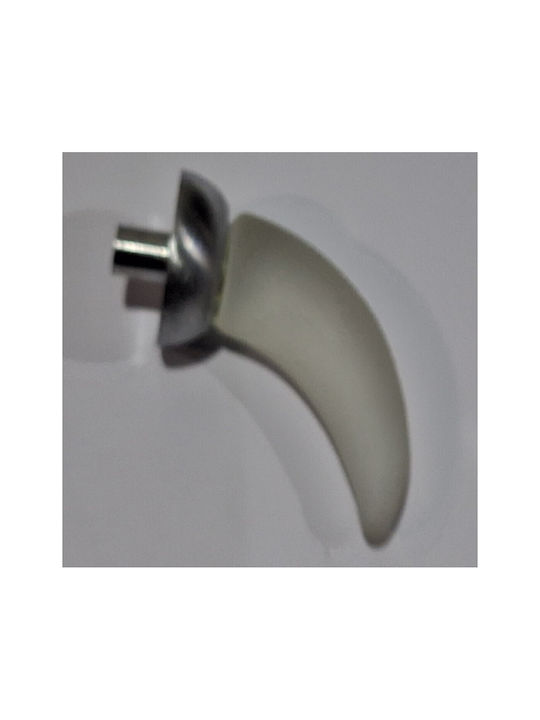 Italienischer Möbelgriff Steel-nova 7006-10c1 Murano Kristall Maße 20×20×35 Mm
