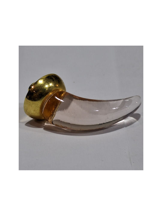 Italienischer Möbelknopf Steel-nova 7008-oro1 Murano Kristall Maße 20×20×35 Mm