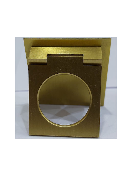Brass Italian Furniture Handle Omp Porro 10613-gold1 Overall Length 2.5cm Matte Gold