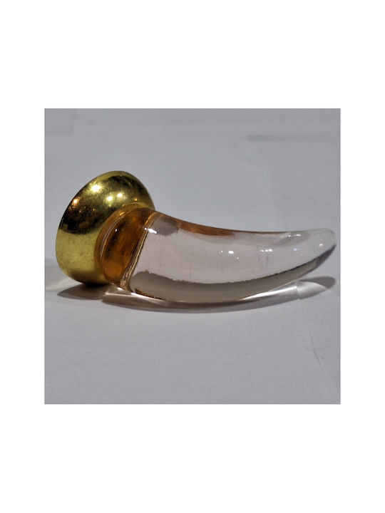 Italienischer Möbelknopf Steel-nova 7008-oro1 Murano Kristall Maße 20×20×35 Mm