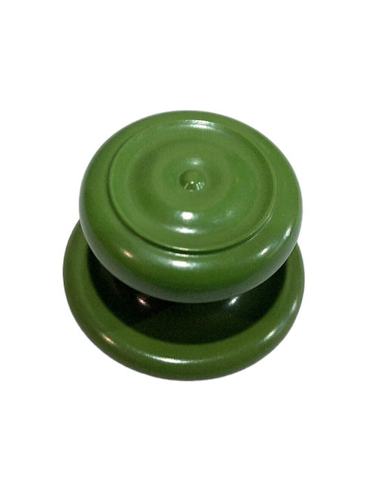 Italian Furniture Knob Eureka 11054-000-pla1 Green Plastic Diameter 30