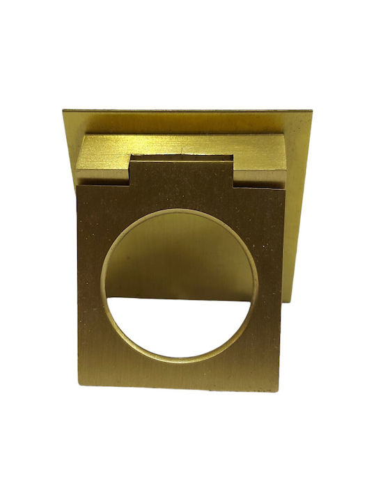 Brass Italian Furniture Handle Omp Porro 10613-gold1 Overall Length 2.5cm Matte Gold