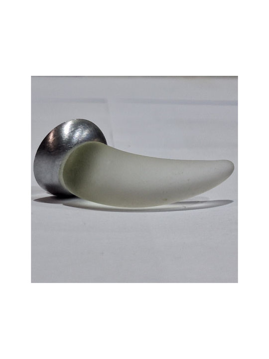 Italienischer Möbelgriff Steel-nova 7006-10c1 Murano Kristall Maße 20×20×35 Mm