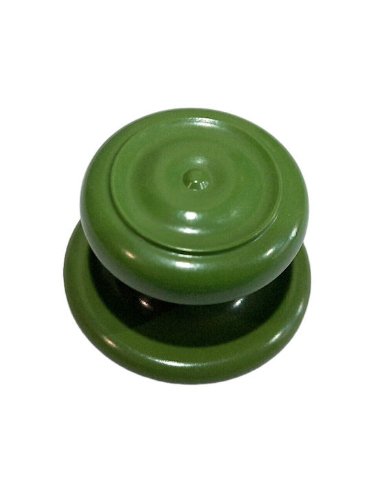 Italian Furniture Knob Eureka 11054-000-pla1 Green Plastic Diameter 30