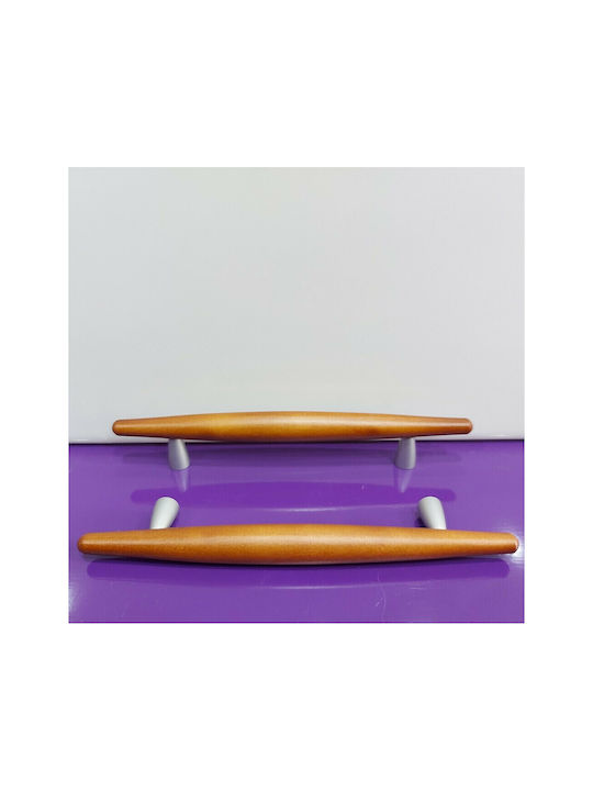 Wooden Italian Furniture Handle Eureka 5501-128-cil1 Zamak Cherry Dimension 12.8cm