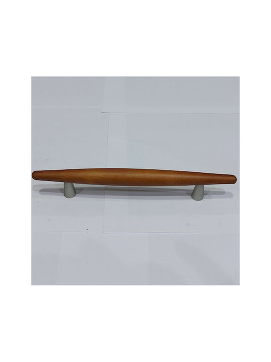Wooden Italian Furniture Handle Eureka 5501-128-cil1 Zamak Cherry Dimension 12.8cm