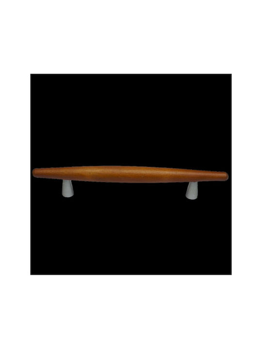 Wooden Italian Furniture Handle Eureka 5501-128-cil1 Zamak Cherry Dimension 12.8cm