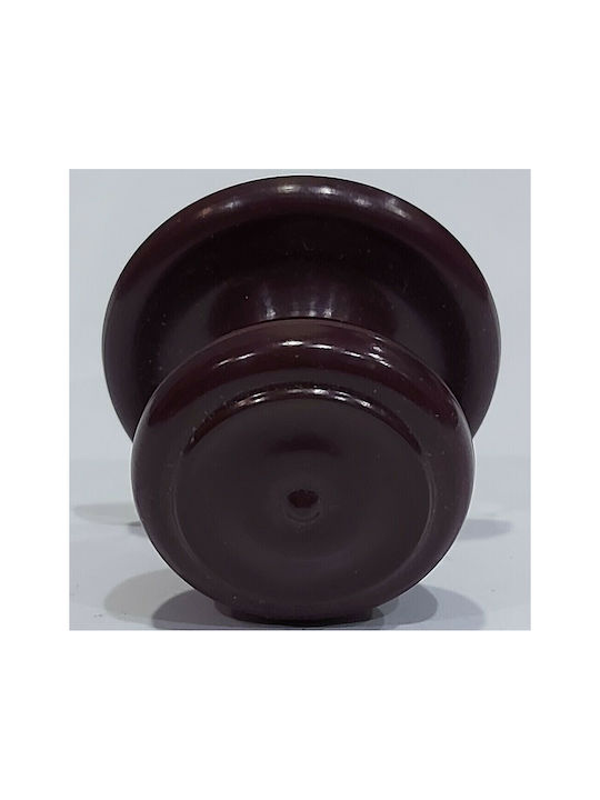 Ιταλικό Πόμολο Επίπλου Eureka 11055-000-pla1 Μπορντω-πλαστικο Φ.30