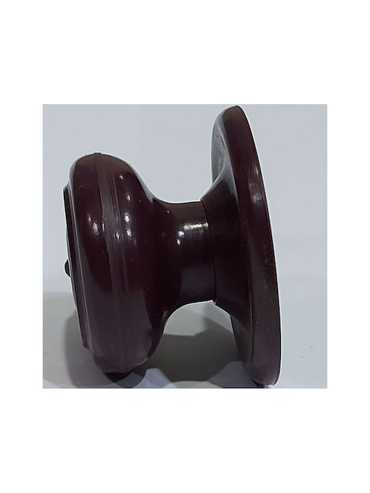 Ιταλικό Πόμολο Επίπλου Eureka 11055-000-pla1 Μπορντω-πλαστικο Φ.30