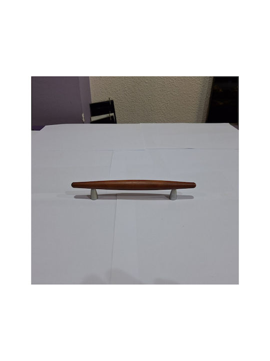 Wooden Italian Furniture Handle Eureka 5501-128-cil1 Zamak Cherry Dimension 12.8cm