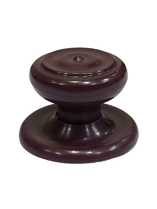 Ιταλικό Πόμολο Επίπλου Eureka 11055-000-pla1 Μπορντω-πλαστικο Φ.30