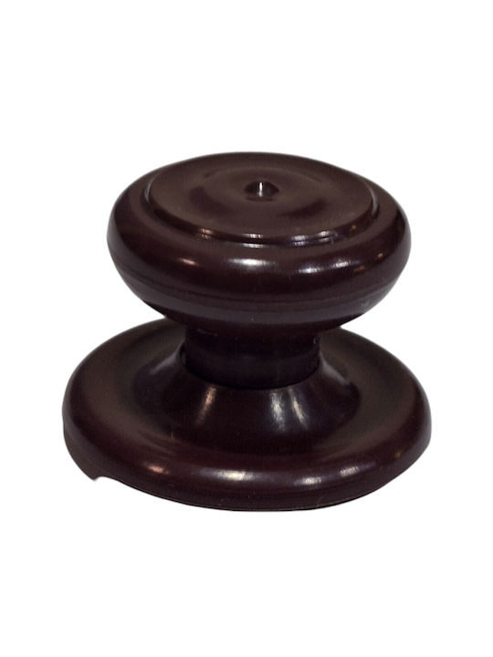 Ιταλικό Πόμολο Επίπλου Eureka 11055-000-pla1 Μπορντω-πλαστικο Φ.30