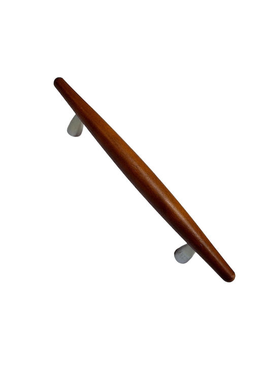 Wooden Italian Furniture Handle Eureka 5501-128-cil1 Zamak Cherry Dimension 12.8cm