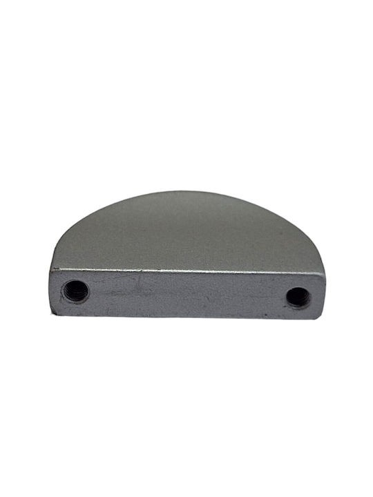 Italienischer Möbelgriff Eureka 0995-032-10c1 Chrom matt 3,2cm Durchmesser