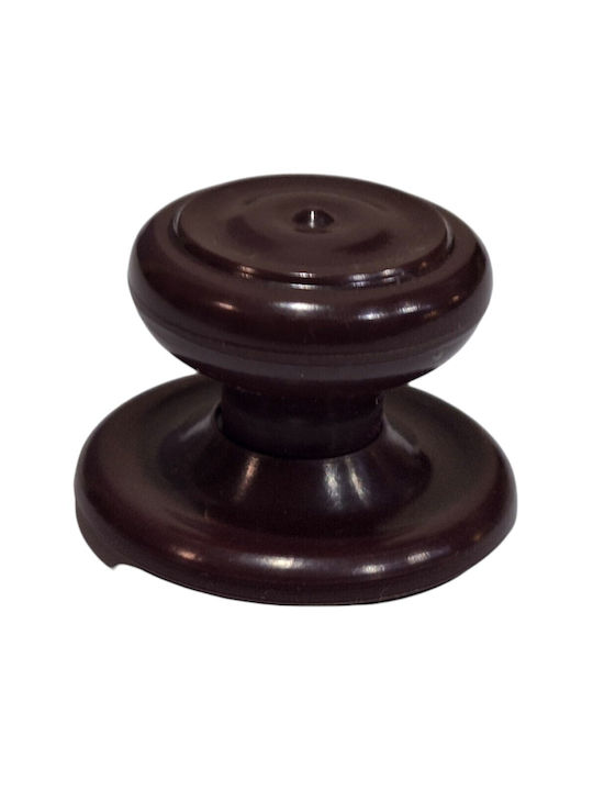 Ιταλικό Πόμολο Επίπλου Eureka 11055-000-pla1 Μπορντω-πλαστικο Φ.30