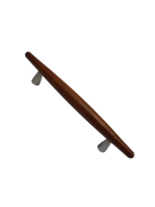 Wooden Italian Furniture Handle Eureka 5501-128-cil1 Zamak Cherry Dimension 12.8cm