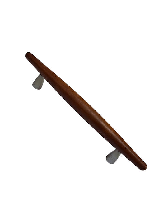 Wooden Italian Furniture Handle Eureka 5501-128-cil1 Zamak Cherry Dimension 12.8cm