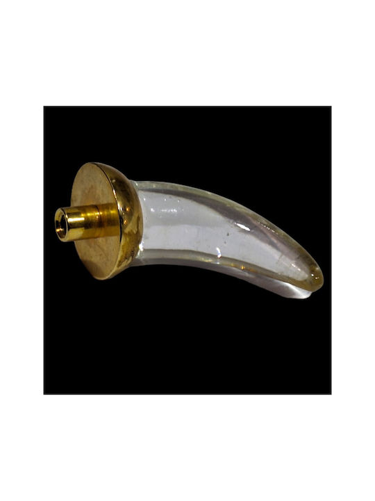 Italienischer Möbelknopf Steel-nova 7007-oro1 Murano Kristall Maße 20×20×35 Mm