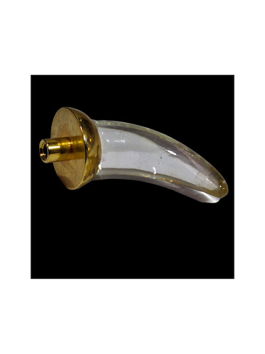 Italienischer Möbelknopf Steel-nova 7007-oro1 Murano Kristall Maße 20×20×35 Mm