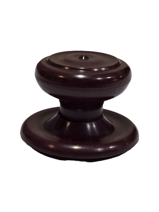 Ιταλικό Πόμολο Επίπλου Eureka 11055-000-pla1 Μπορντω-πλαστικο Φ.30