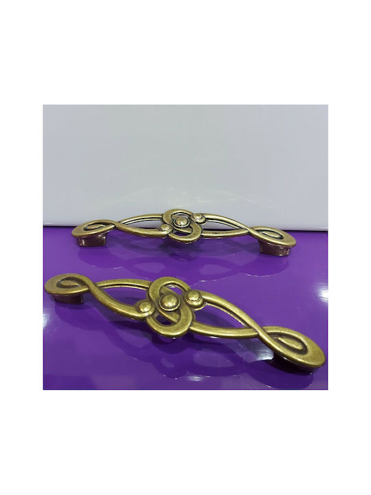 Italian Furniture Handle Euro-fer 0193-brz1 Bronze Diameter 12.8cm