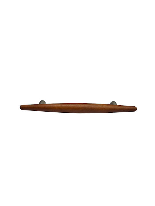 Wooden Italian Furniture Handle Eureka 5501-128-cil1 Zamak Cherry Dimension 12.8cm