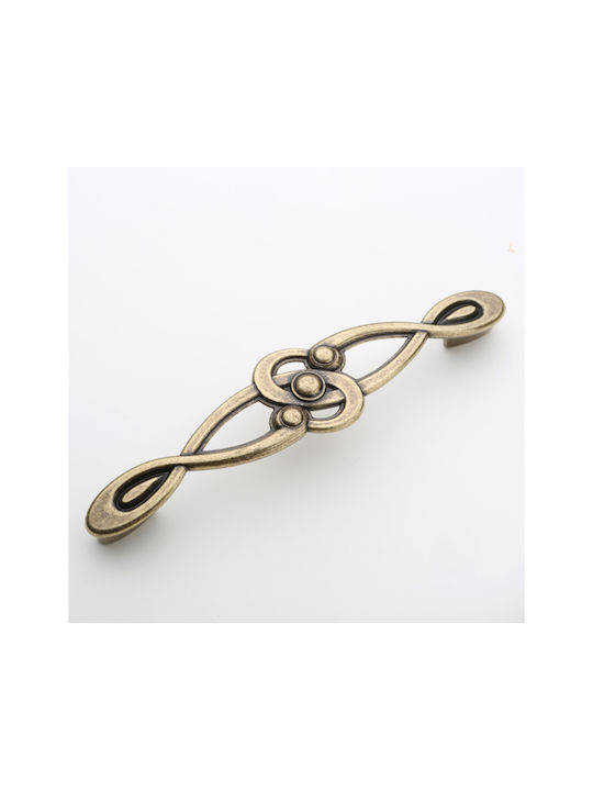 Italian Furniture Handle Euro-fer 0193-brz1 Bronze Diameter 12.8cm