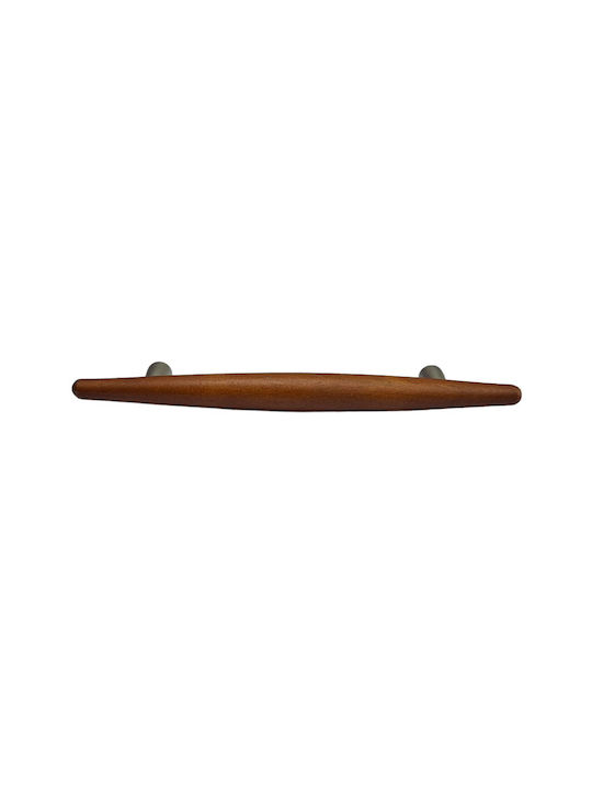 Wooden Italian Furniture Handle Eureka 5501-128-cil1 Zamak Cherry Dimension 12.8cm