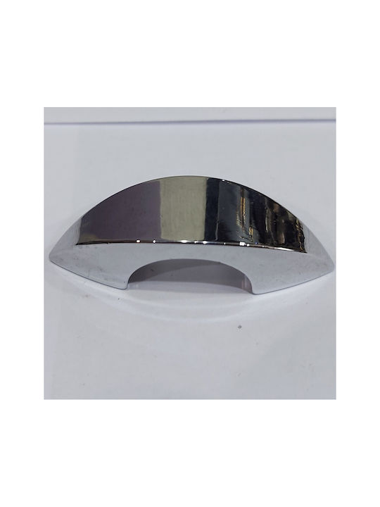 Italienischer Möbelgriff Eureka 0936-032-ino Chrom Hochglanz Durchmesser 3,2cm