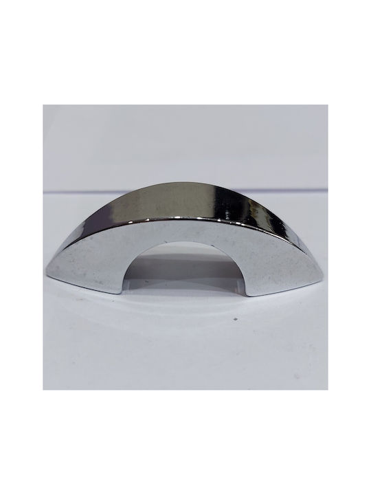 Italienischer Möbelgriff Eureka 0936-032-ino Chrom Hochglanz Durchmesser 3,2cm