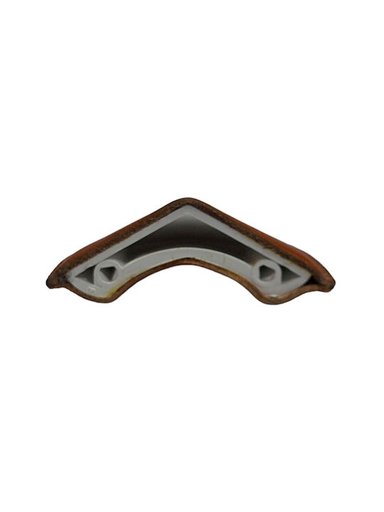 Buton Din Piele Daneze pentru Mobilier Furnipart 7104-kaf1 Lungime Totală 3,2cm Culoare Full Face Maro Piele