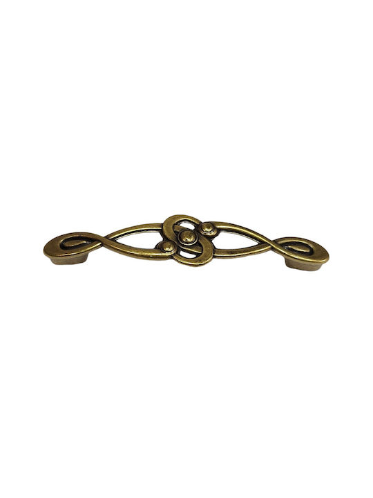 Italian Furniture Handle Euro-fer 0193-brz1 Bronze Diameter 12.8cm