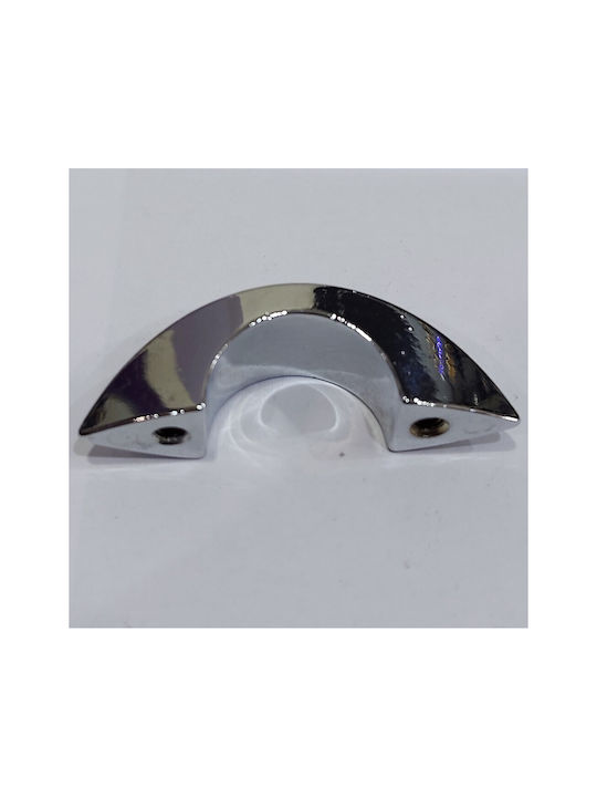 Italienischer Möbelgriff Eureka 0936-032-ino Chrom Hochglanz Durchmesser 3,2cm
