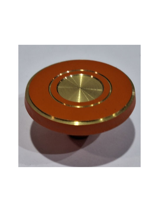 Italienisches Messing Möbelknopf Euro-fer 11040-brz2 Gold-Orange Durchmesser 25