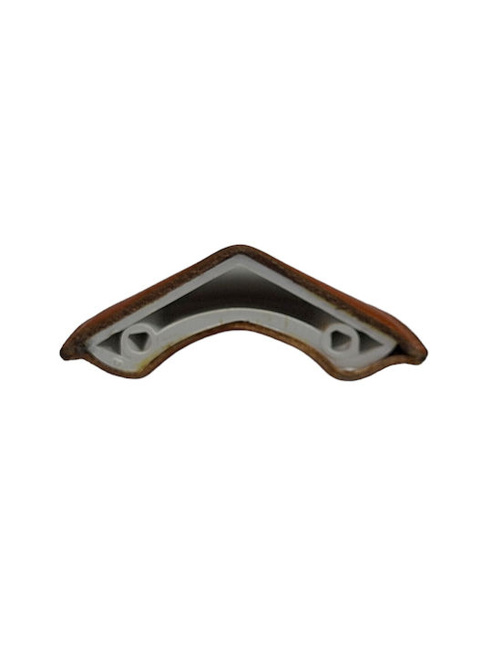 Buton Din Piele Daneze pentru Mobilier Furnipart 7104-kaf1 Lungime Totală 3,2cm Culoare Full Face Maro Piele