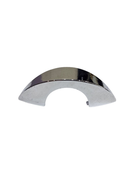 Italienischer Möbelgriff Eureka 0936-032-ino Chrom Hochglanz Durchmesser 3,2cm