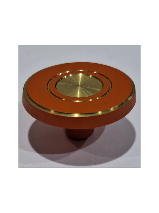 Italienisches Messing Möbelknopf Euro-fer 11040-brz2 Gold-Orange Durchmesser 25