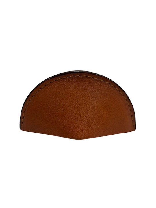Buton Din Piele Daneze pentru Mobilier Furnipart 7104-kaf1 Lungime Totală 3,2cm Culoare Full Face Maro Piele
