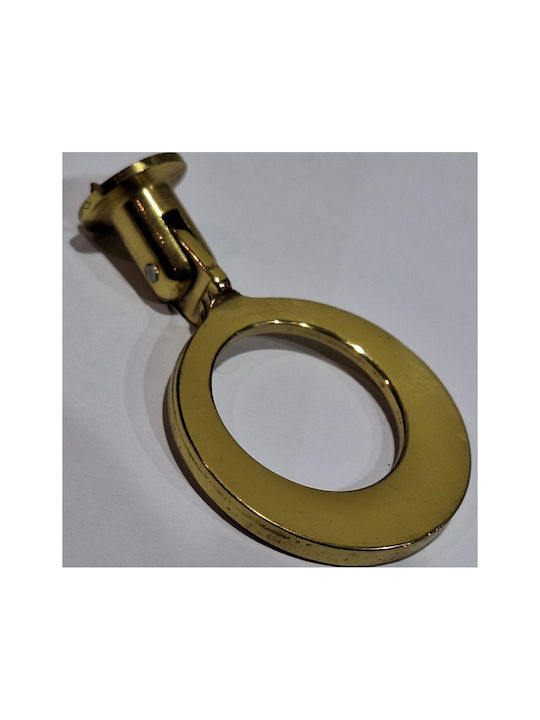 Handmade Brass Furniture Knob Omp Porro 10610-oro1 Gold Polished Diameter 45