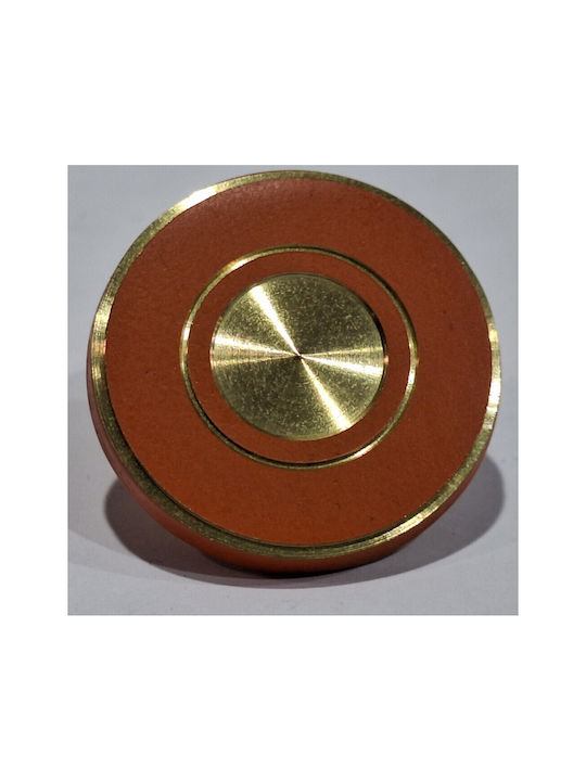 Italienisches Messing Möbelknopf Euro-fer 11040-brz2 Gold-Orange Durchmesser 25