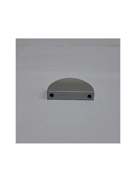 Italienischer Möbelgriff Eureka 0995-032-10c1 Chrom matt 3,2cm Durchmesser