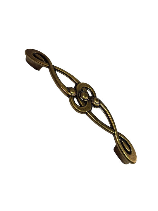Italian Furniture Handle Euro-fer 0193-brz1 Bronze Diameter 12.8cm
