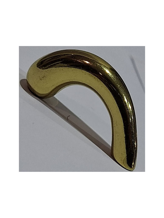 Italian Furniture Handle Eureka 0475-032 Gold 3.2cm Glossy
