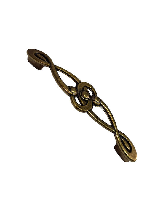 Italian Furniture Handle Euro-fer 0193-brz1 Bronze Diameter 12.8cm