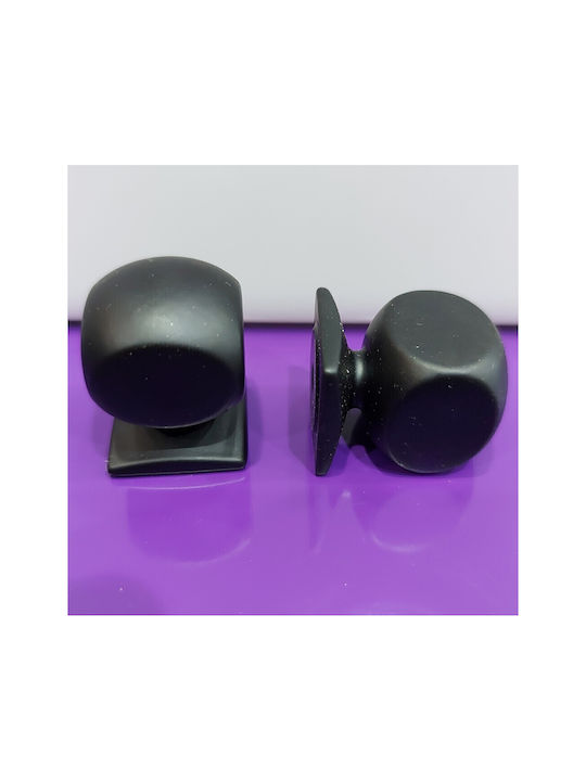 Italian Brass Furniture Knob Omp Porro 11418-000-20a1 Matte Black Diameter 25