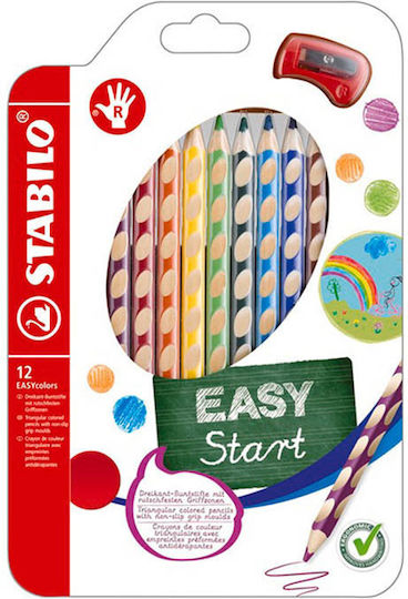 Stabilo Easy Start Colored Pencil Set For Right-Handed Package of 1 packages